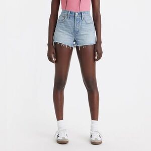 Levi's Light Blue Jean Shorts